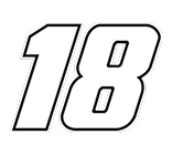 No. 18 NASCAR Xfinity Series logo